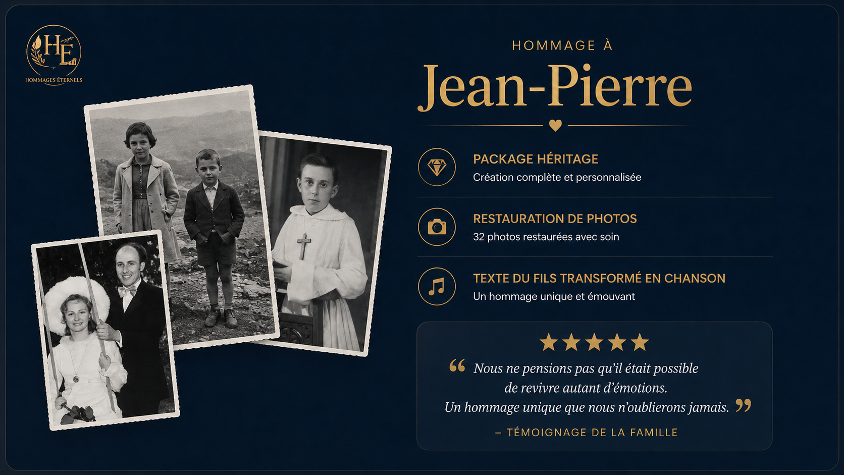 Aperçu de l’hommage