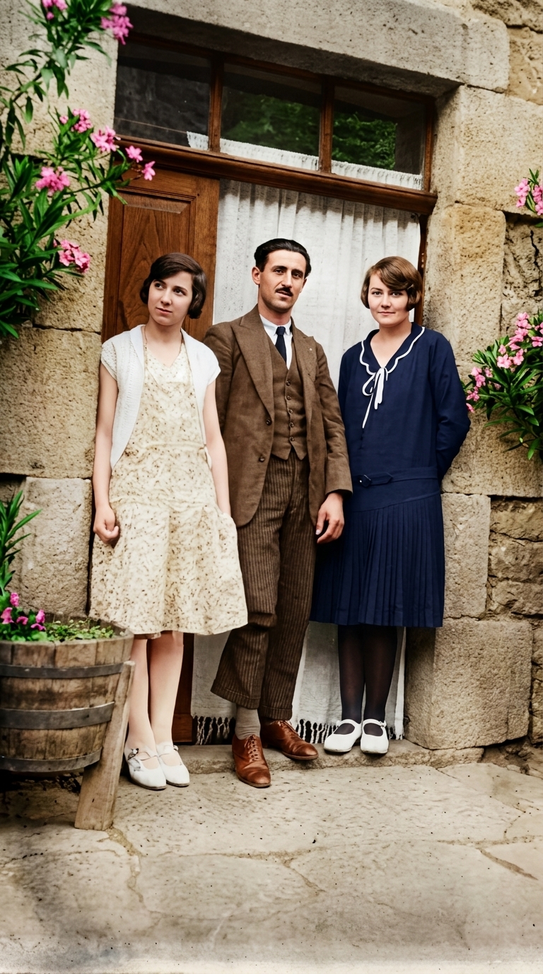 Photo ancienne am&eacute;lior&eacute;e en couleur